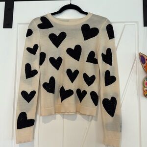 Alice + Olivia Heart Sweater Size XS